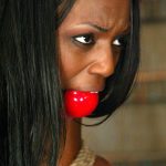 Bound & ball-gagged ebony MILF with big tits Jada Fire gets toyed to orgasm