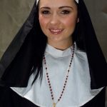 Kinky nun with a divine butt Angell Summers strips and poses nude