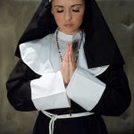 Kinky nun with a divine butt Angell Summers strips and poses nude