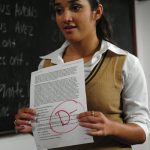 Sexy schoolgirl Leah Jaye gets punished & fucked by her perverted teacher