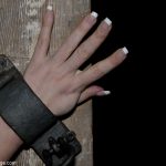 Slutty MILF Dee Williams gets bound & has her nips clamped in the dungeon