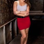 Young sexy brunette Dani Daniels enduring a rough dildo fuck in rope bondage
